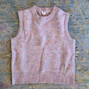 Knitted Alpaca Vest - Pink Melange (Lilac & Pink hues)
